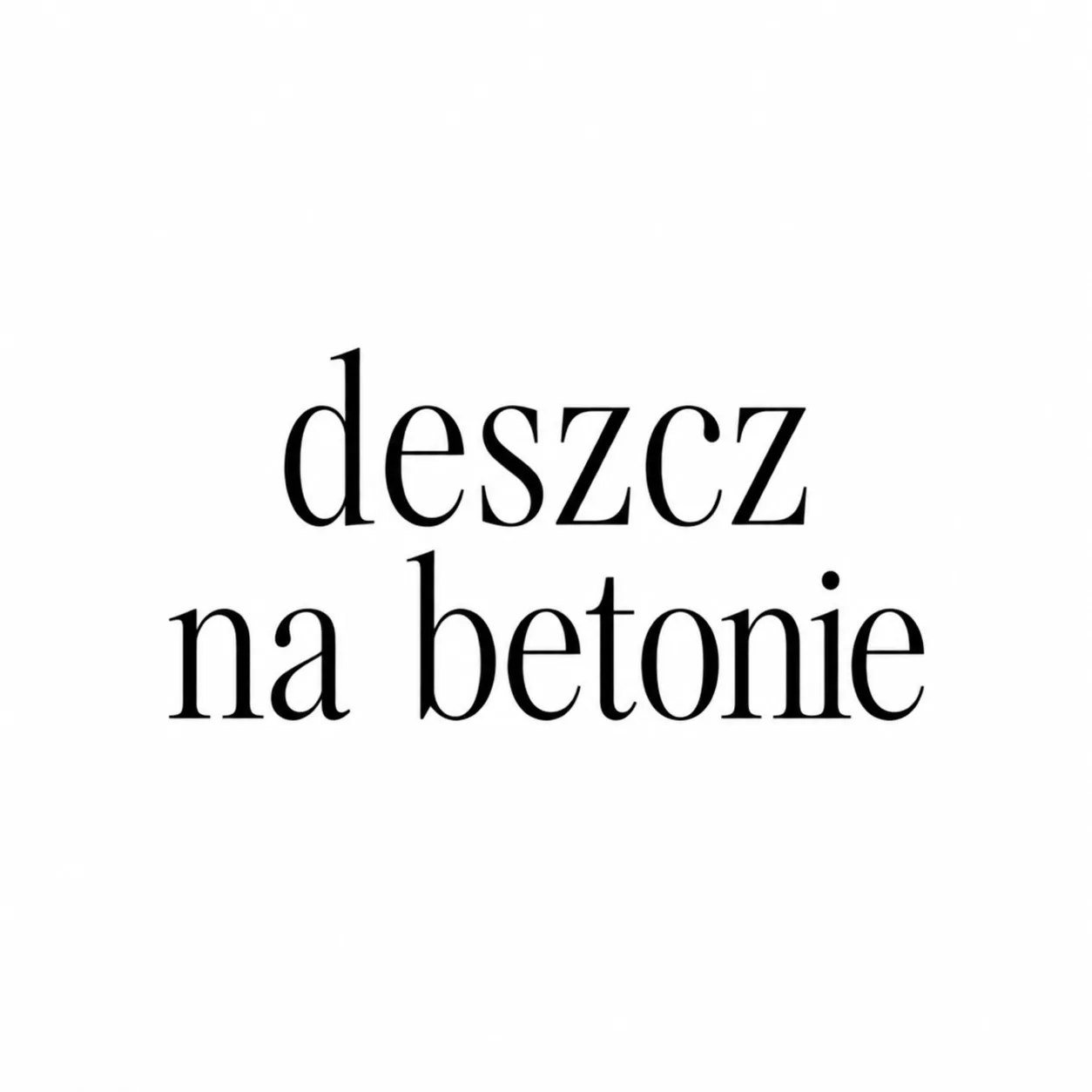 Czarny wzór tatuażu: Deszcz na betonie