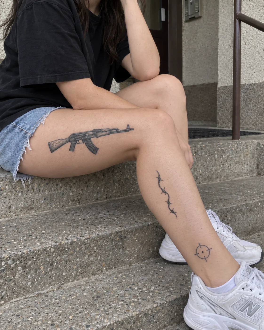 Kaliber - wizualizacja na skórze