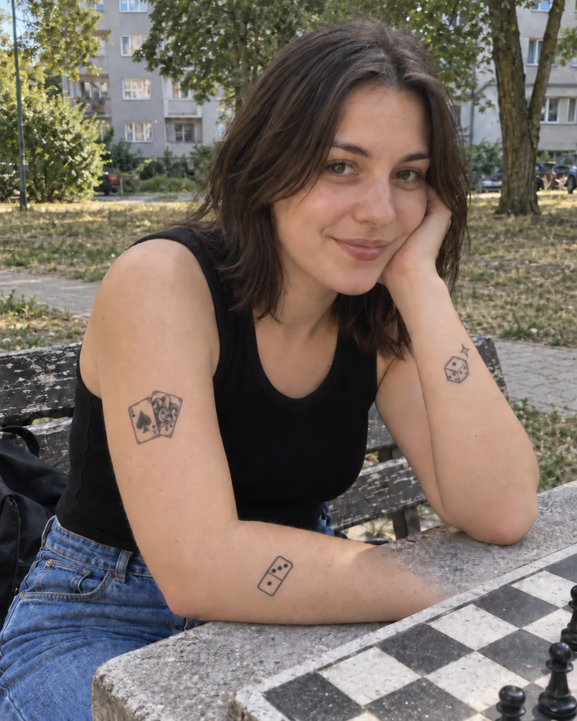 Asy - wizualizacja na skórze