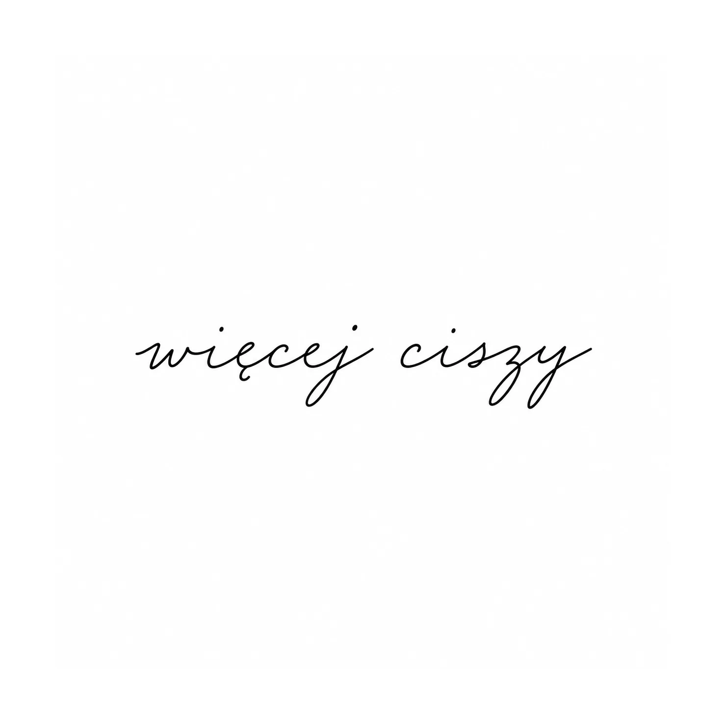 Czarny wzór tatuażu: Więcej ciszy
