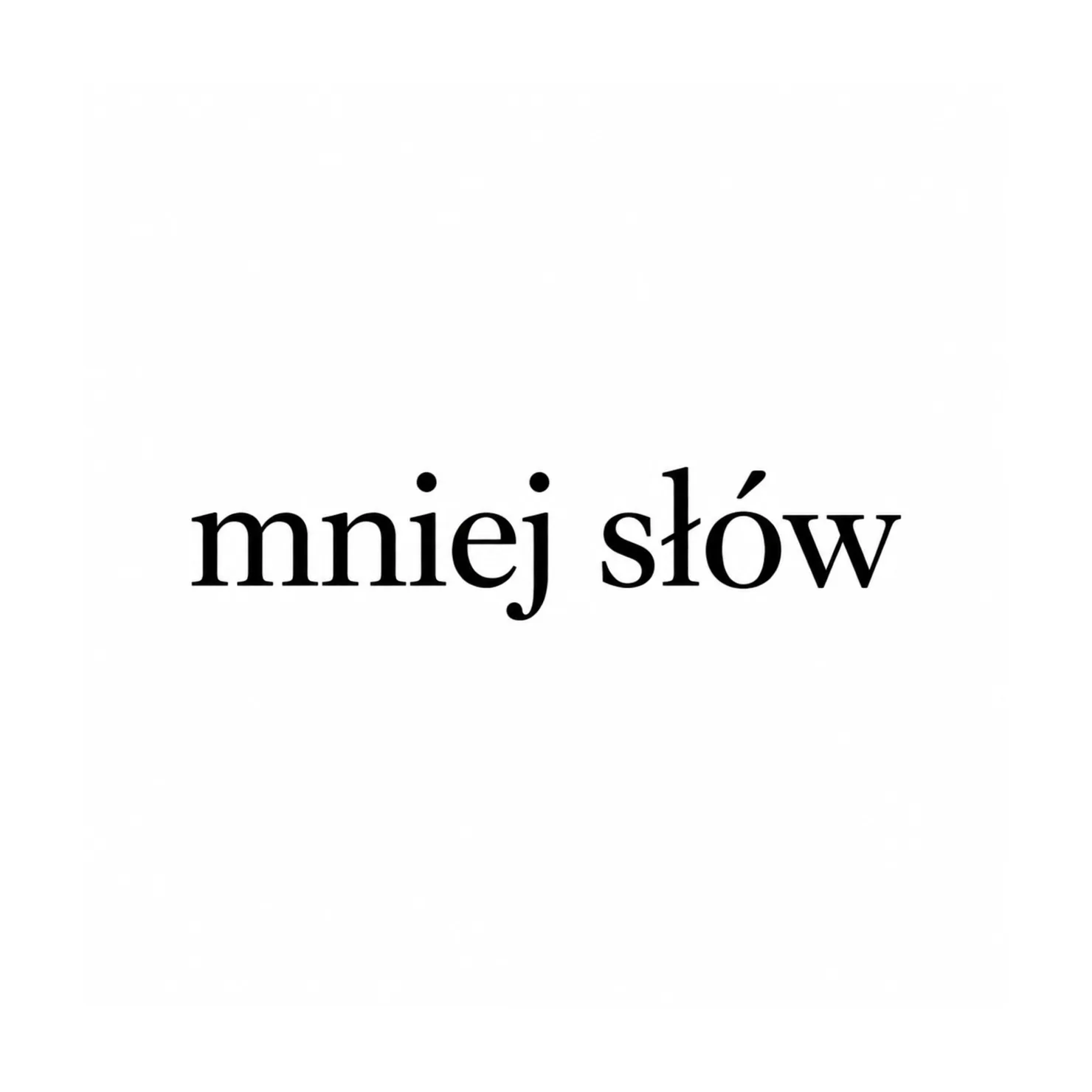 Czarny wzór tatuażu: Mniej słów