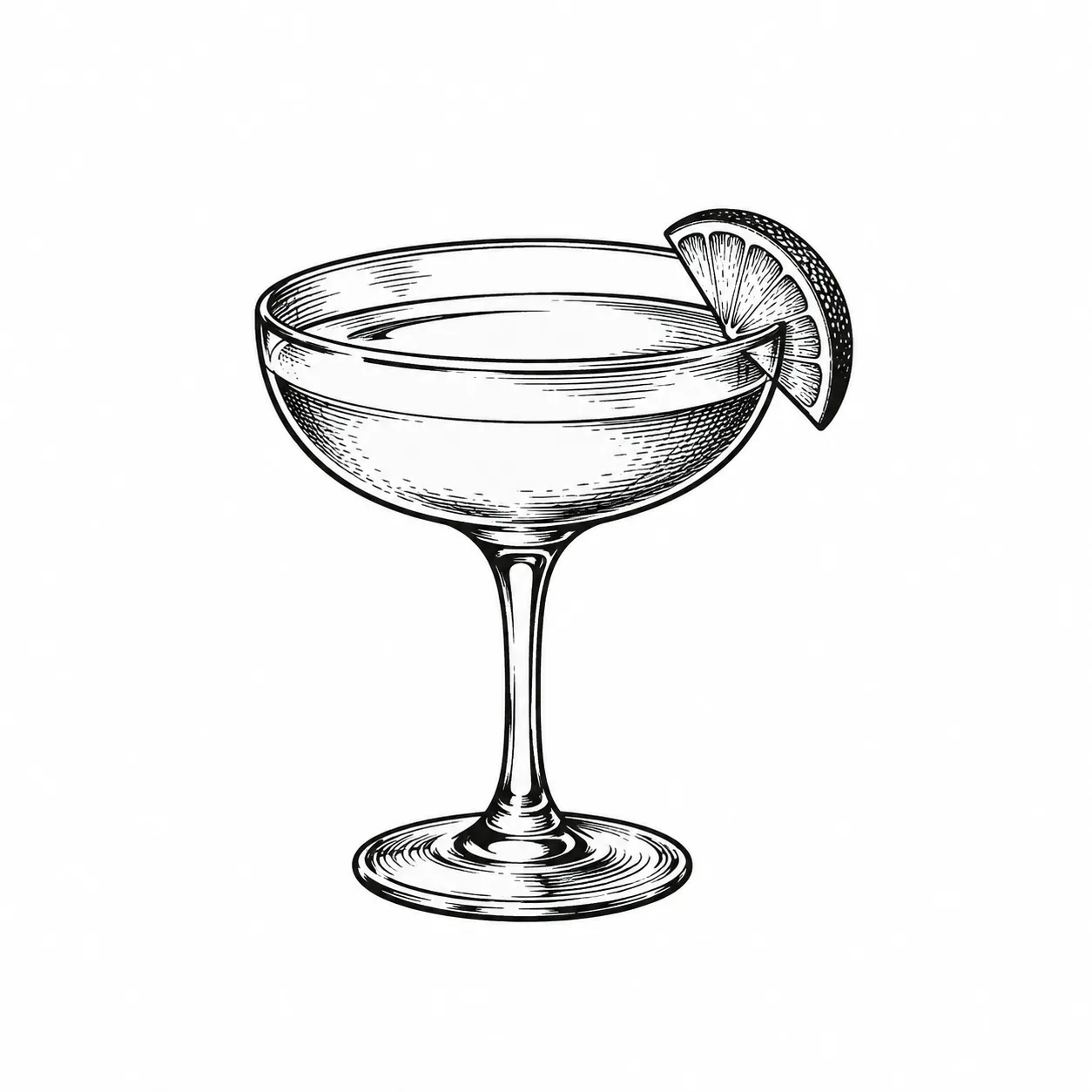 Czarny wzór tatuażu: Drink z limonką