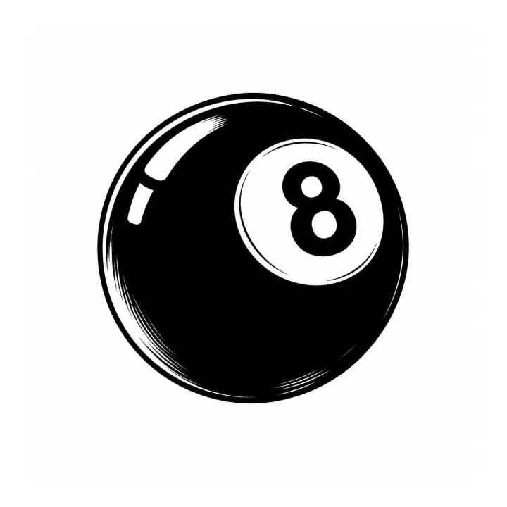 Wzór tatuażu: 8 Ball